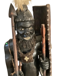 Cameroonian warrior statue