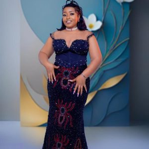 Beaded Toghu Gown